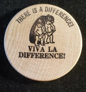 Large 2" Lucky Texas Wooden Dollar Humorous Design see photos lot PWN54 - Picture 1 of 2