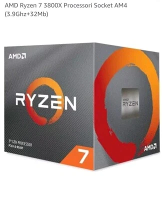 CPU AMD Ryzen 7 3800X - 8 Cores 16 Threads - 4.5 GHz BOOST - Socket AM4 - - Immagine 1 di 4