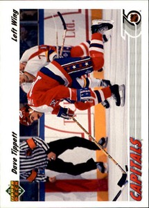1991-92 Upper Deck Capitals Hockey Card #480 Dave Tippett