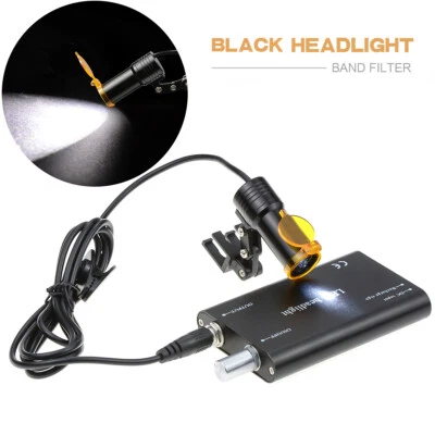 Faro LED Dental 5W Clip-on con Filtro para Lupas Binoculares Negro US STOCK Foto 1 de 4