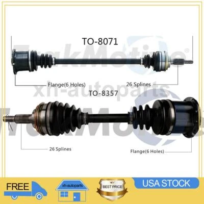 Se adapta a Toyota MR2 1985~1986 2X eje trasero izquierdo derecho TrakMotive CV Foto 1 de 4