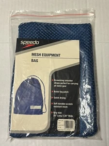 Speedo Mesh Equipment Swim Bag 28”x20” Unisex Adult Blue New - Picture 1 of 4