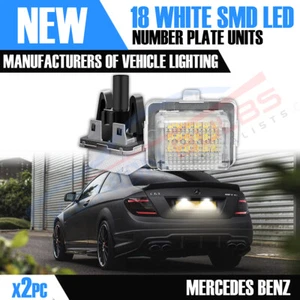 2x 18 LED Mercedes Benz W204 License Number Plate Light Units Facelift 2011+ - Picture 1 of 6