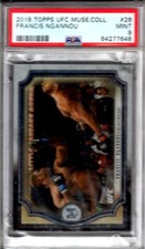 2018 Topps UFC Museum Collection FRANCIS NGANNOU #28 PSA 9 MINT