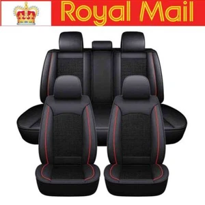 Full Set Car Seat Covers Deluxe Padded PU Cushion For VAUXHALL ASTRA CORSA ADAM - Picture 1 of 12