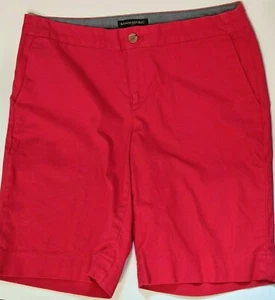 Banana Republic Hampton Fit Red Bermuda Walking Shorts Size 8 Inseam 10” - Picture 1 of 6
