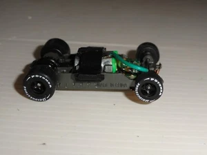 AFX MEGA G+ HO SLOT 1.5 WIDE CHASSIS BLACK SPOKE RIMS BRIDGESTONE POTENZA TIRES