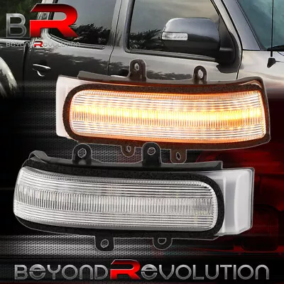 For 2013-2020 Sienna Dynamic LED Clear Side Mirror Signal Marker Light Lamps Set - Image 1 of 4