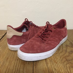 adidas men's seeley skate shoe red