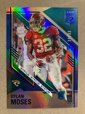2021 Panini Donruss Elite Dylan Moses RC #194 #24/32 Jaguars - Image 1 of 3