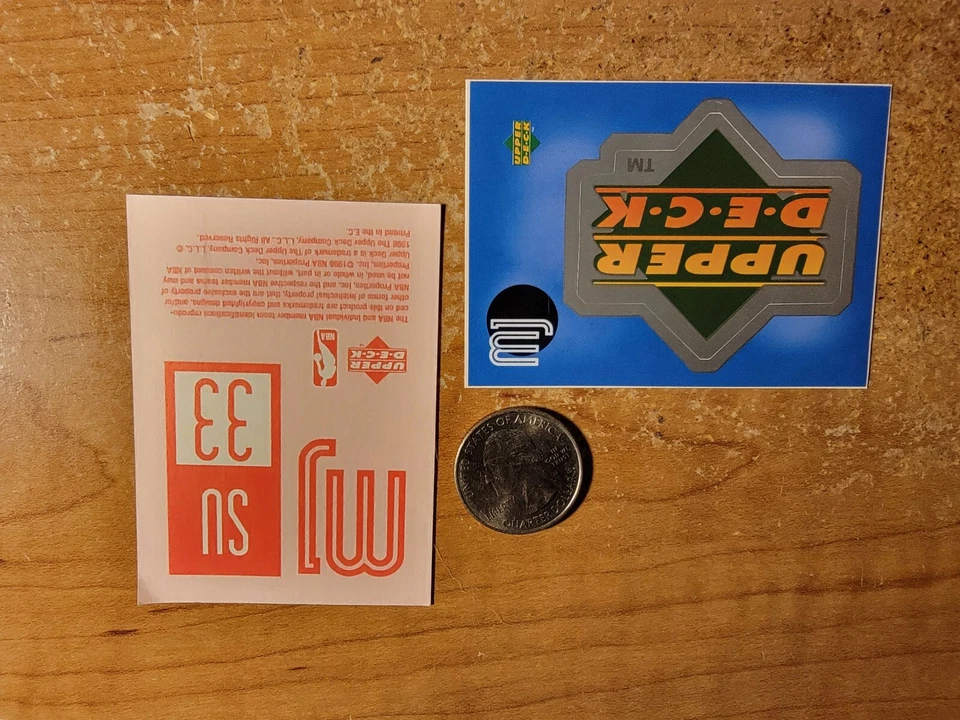 1998-99 Upper Deck MJ Sticker Collection Red Back Michael Jordan #SU35  - Image 1 of 1