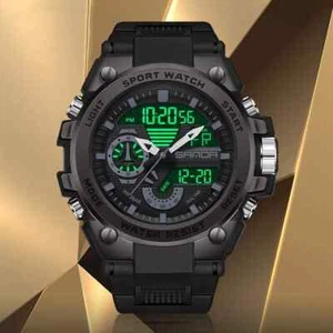 Fashion Military Men's Sport Watche Digital Quartz Analog Waterproof Wrist Watch - Picture 1 of 8