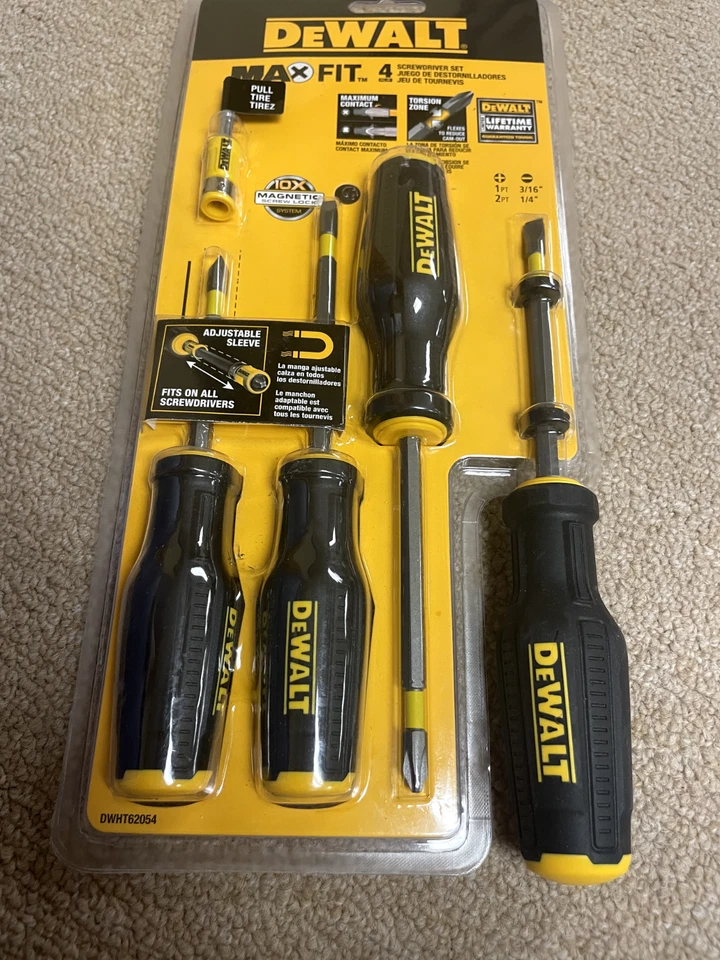 DeWALT  MAXFIT TIP SCREWDRIVER SET - 4PC DWHT62054 - Image 1 of 1