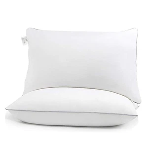 Bed Pillows for Sleeping Standard Size Set of 2 - Premium Soft Down Alternati... - Picture 1 of 7