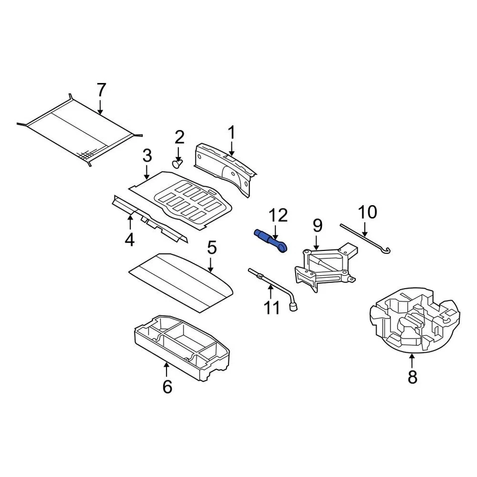 For Kia Forte5 2014-2018 Kia 091470X000 Rear Tow Hook Foto 1 de 3