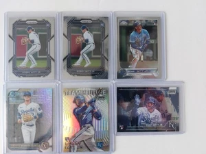 2022 BOBBY WITT JR RC Rookie 6 Card Lot ROYALS Topps Chrome USC35 Prizm Bowman - Picture 1 of 5