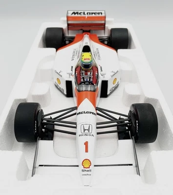 Minichamps 1/18 McLaren Honda MP4/7 Ayrton Senna 1992 F1 Collection Formula One - Image 1 of 4