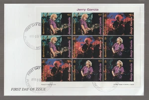 Montserrat Grateful Dead Jerry Garcia FDC - Picture 1 of 1