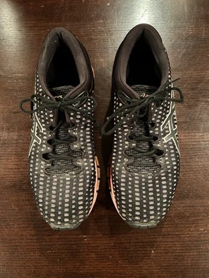 Asics Women's Gel Running Shoe Black/Pink ~ Size 9 - Image 1 of 4