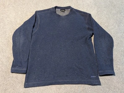 Suéter Vintage Patagonia Para Hombre Grande Azul Canal Lana Cuello Redondo Hecho en EE. UU.  Foto 1 de 4