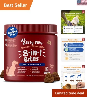8-in-1 Advanced Dog Multivitamin - Chewable Bison Flavor for Seniors & Puppies - Image 1 of 4