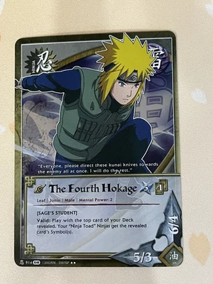 Naruto CCG, The Fourth Hokage, 914, 1st Edition, MP/LP, Foil - Image 1 of 2