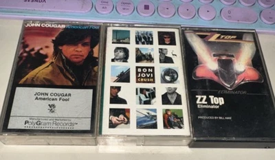 Classic Rock Mixed Cassette Tape Lot of 10 Doors ZZ Top Bon Jovi Poison Areosmit - Image 1 of 4