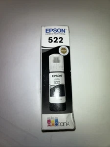 Tinta negra genuina Epson 522 Ecotank T522120-S T522120-CP caducidad 04/2027 SELLADA - Imagen 1 de 4