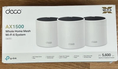 AX1500 Dual-Band Mesh WiFi System: Deco X15 - Secure, Reliable, 3 Units Included - Image 1 of 4