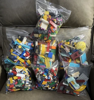 LEGO 7 lbs Random Building Parts Pieces Plates Bricks -Bulk Lot - Image 1 of 4