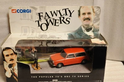 Figurine Corgi FAWLTY TOWERS Austin 1300 Estate 1/36 Red BASLL FAWLTY avec... - Photo 1/4