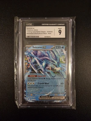 Suicune ex 010/034 Trading Card Game Classic Holo (CGC 9) - Image 1 of 2