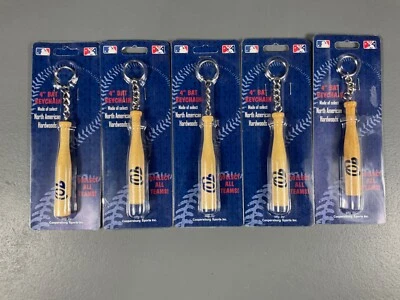 LOT OF 5 - Washington Nationals North Hardwooden 4 In. Baseball Bat Keychain MLB - Image 1 of 4