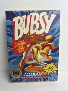 Bubsy In Claws Encounters Of The Furred Kind Sega Genesis Complete In Box CIB
