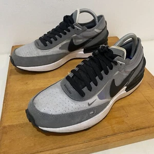 Nike Waffle One trainers COOL GREY BLACK WHITE UNISEX TRAINERS SIZE UK 6 - Picture 1 of 9