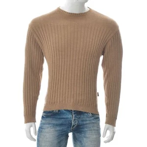 Camel Active men's Ribbed Knitted Sweater Shirt Long Sleeve Pullover Size L - Picture 1 of 5