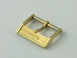 GOLD LAMINIERTE ZENITHSCHNALLE 16mm BUCKLE ZENITH 16mm GOLD PLATED - Bild 1 von 7