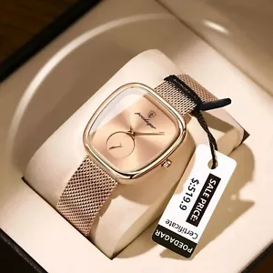 Orologio Donna Elegante Lusso – Maglia Impermeabile Quarzo Acciaio Inox Reloj - Foto 1 di 9