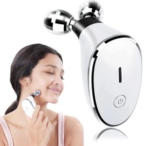 Microcurrent Face Slimming Roller Skin Tightening Lifting Double Chin Remover - Picture 1 of 25