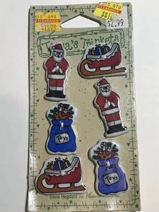 Trena's Trinkets  Buttons Santa Sleigh - Picture 1 of 2