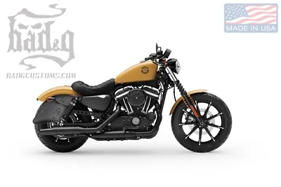 Harley SPORTSTER RIGHT Side BLACK SOLO BAG Saddlebag - SR05 BAD&G CustomS - Image 1 of 4