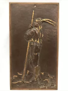 GREEK ANTIQUE Bronze Sculpture Turkish Soldier SIGNED Vedette grecque - Picture 1 of 6