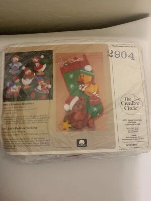 The Creative Circle The Christmas Quackers Crewel Embroidery Kit #2904 - Image 1 of 2