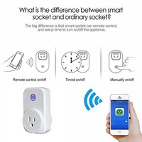 US/EU/UK Plug Wifi APP Remote Timer Smart Switch Socket Support Amazon Alexa OB1