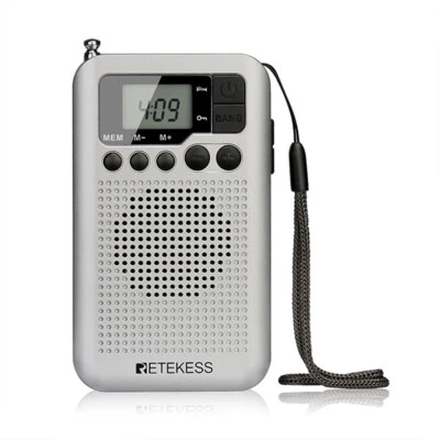 Retekess TR106 Pocket FM/AM Radio Receiver Mini Radio Support Sleep Timer/Clock - Image 1 of 4