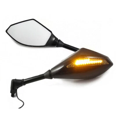 For SUZUKI KATANA Vstrom 650 1050 GSXS 750 1000 Rear View Mirror LED Turn Signal — 第 1/4 张图片