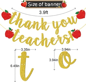 Thank You Teachers Banner, Teacher Appreciation Banner, Staff Appreciation, T... - Picture 1 of 1