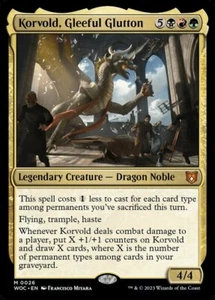 Korvold, Gleeful Glutton - Lámina Mágica Magic Magic Magic Magic Magic Magic Magic Magic Magic Magic Magic Play, Commander, English Commander Wilds of - Imagen 1 de 1