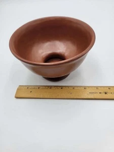 Mid century McCoy planter terracotta clored bowl - Picture 1 of 4