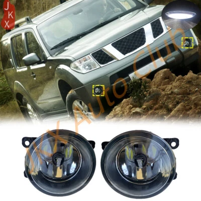 Pair LED Front Bumper Fog Light Lamp Replacement For Nissan Pathfinder 2005-2012 - Image 1 of 4